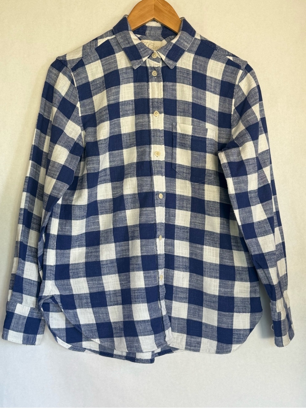 J crew women’s cozy flannel buffalo check button down